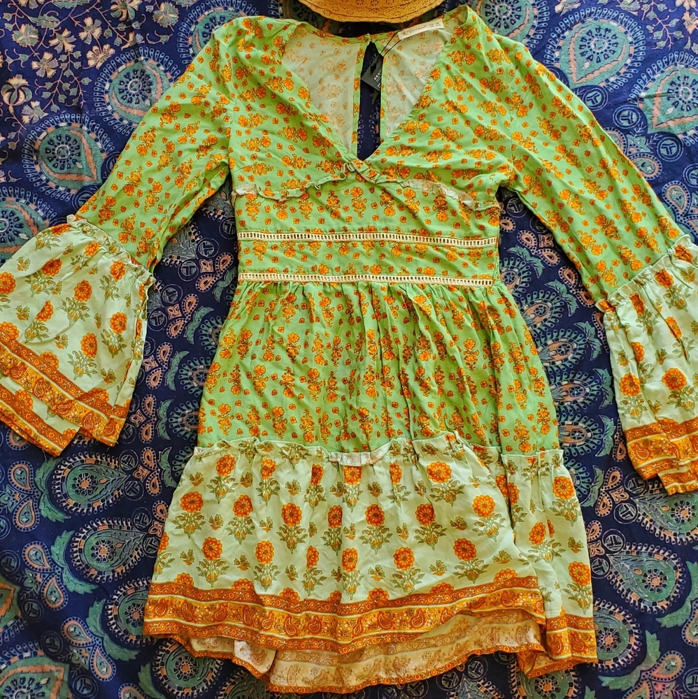 Boho patterned dress